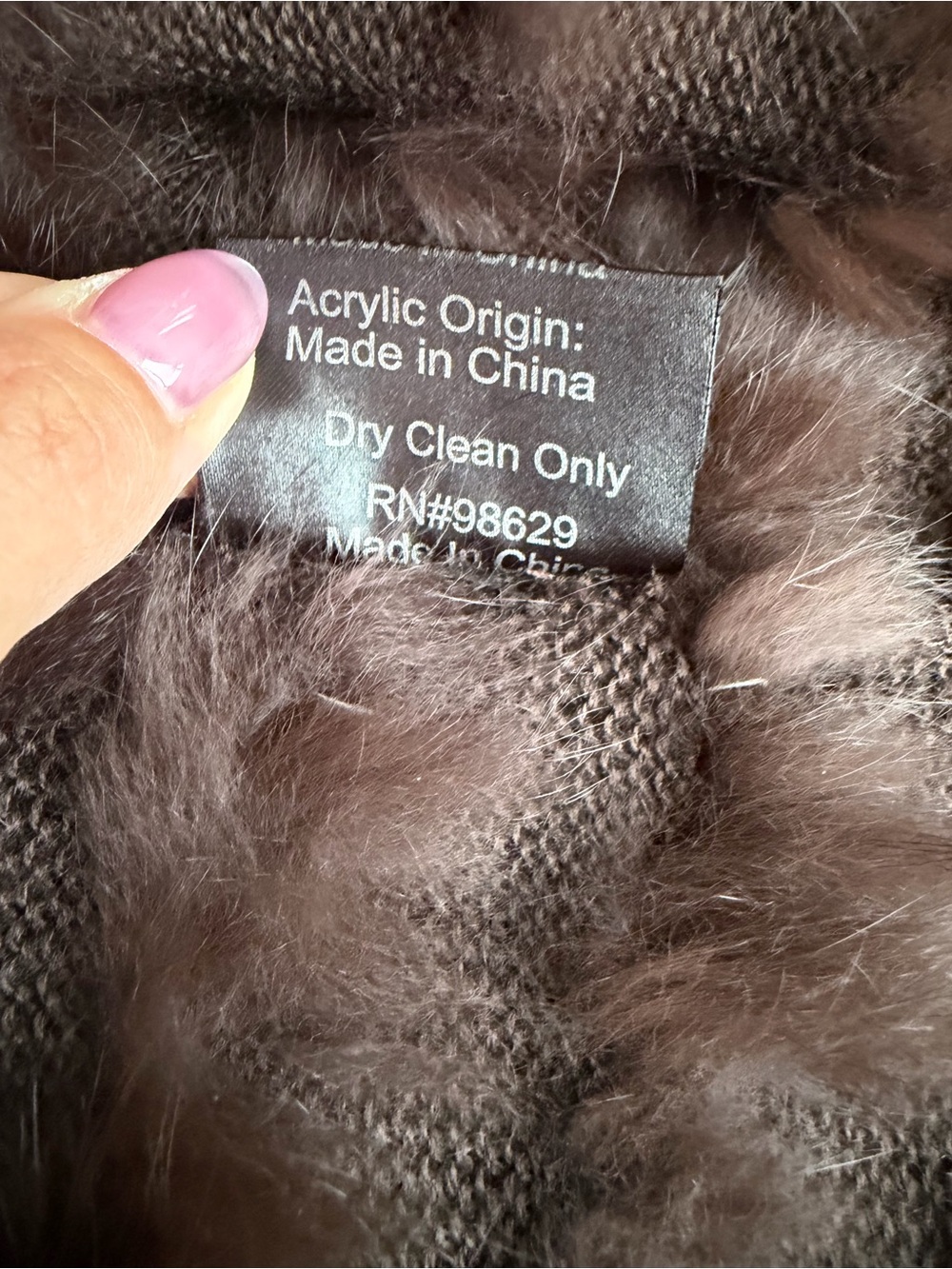 Chocolate Rabbit Fur Vest - Picture 6 of 6